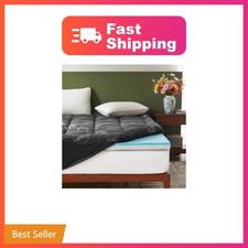 Bedlore 4 Inch Dual Layer Memory Foam Mattress Topper Queen 2 Inch Gel Memo... Bedlore 4 Inch Dual Layer Memory Foam Mattress Topper Queen 2 Inch Gel Memo...