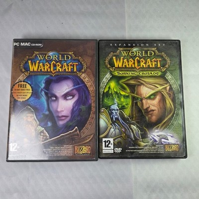 World of Warcraft + Burning Crusade PC CD/DVD-ROM Complete Discs Included