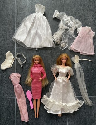 Barbie Jewel Secrets Angel Face Fashion Fun Kleidung 2 Puppen 80er