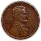 1915-D Lincoln Wheat Cent Extremely Fine XF Coin #24111