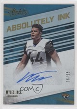 2016 Panini Absolute Absolutely Ink Gold 16/25 Myles Jack #35 Auto 1x9