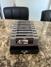 Snes Loose Game Lot Of 9 Including Out Of This World Rival Turf  NHL 97 +