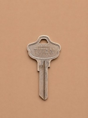 Titan Original A1176ST Key Blank Kwikset KW10 New Old Stock OEM Uncut Brass