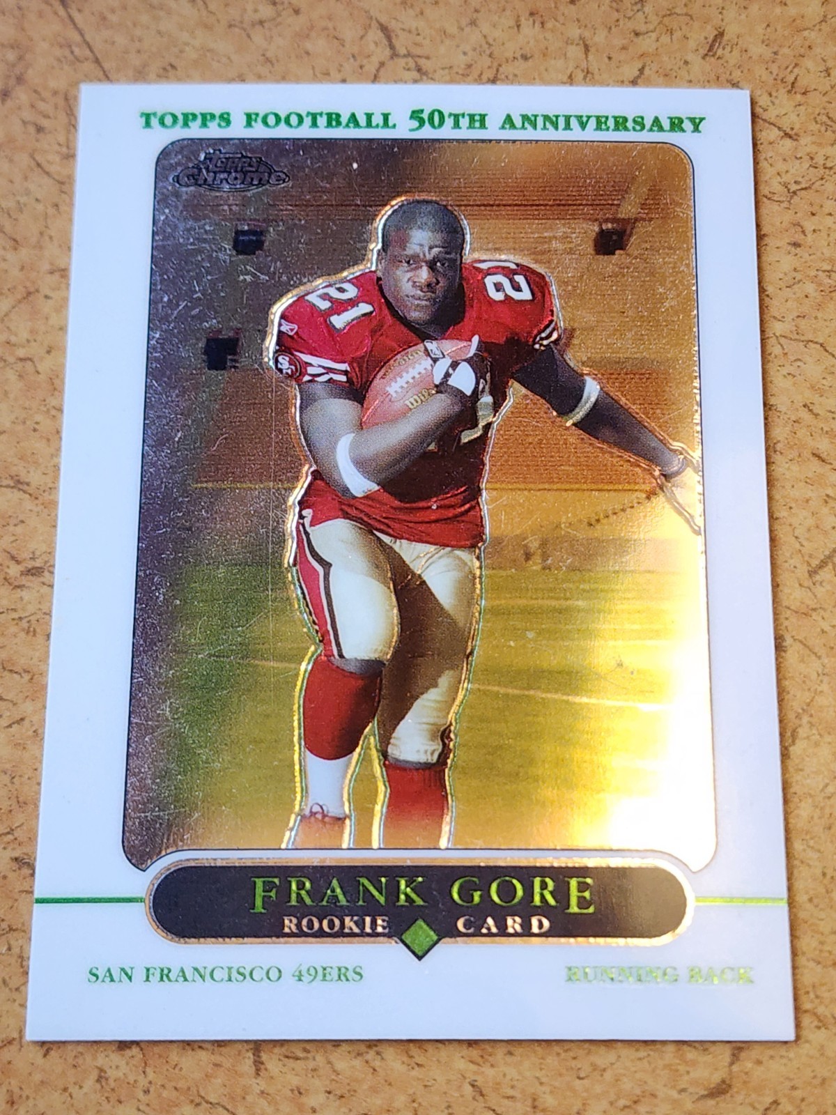 2005 Topps Chrome Frank Gore ROOKIE #177!! 49ers RIP