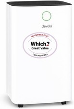 Image of Devola 12L/day Low Energy Dehumidifier, Quiet & Energy Efficient (costs less tha