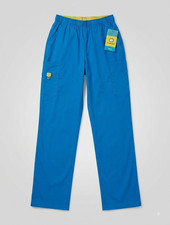 WonderWink Scrub Pants Unisex XS Tall Blue Cargo Medical Uniform NWT 5016T