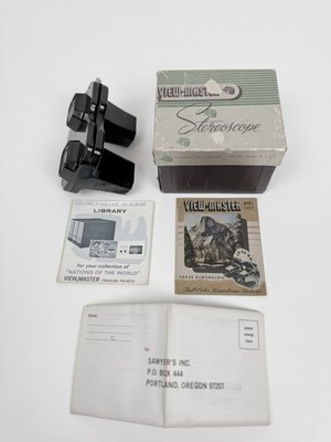 Vintage 1950s Sawyer's View-Master Model C Bakelite Stereoscope 3D Viewer In Box