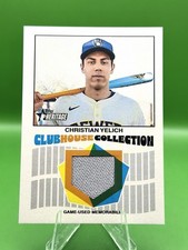 2026 Topps Heritage - Clubhouse Collection Relics Christian Yelich #CCR-CY (MEM)