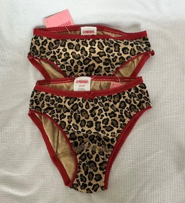 2 pairs NWT Vtg Gymboree girls underwear panties cheetah print 2T 3T