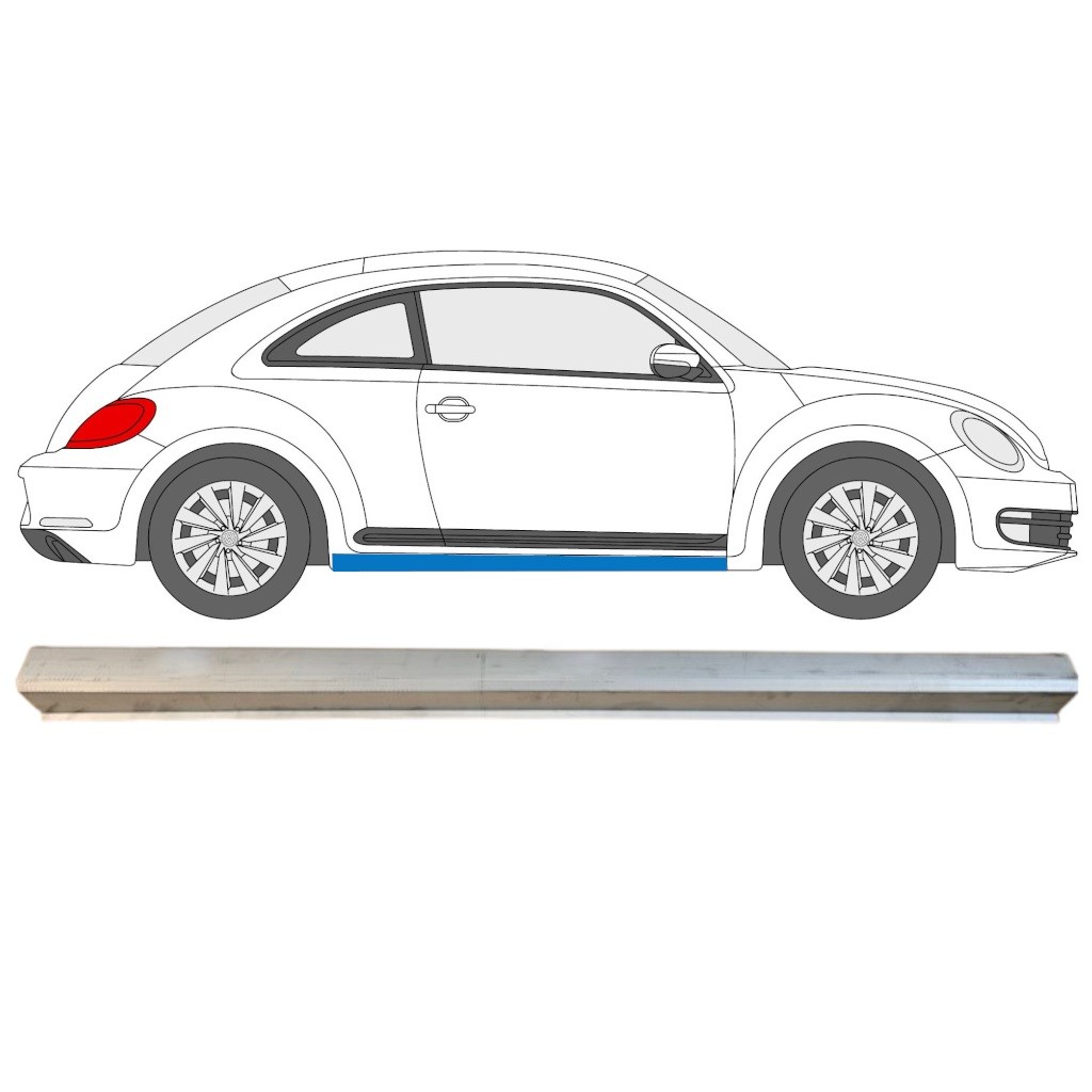 Lower sill repair panel for Volkswagen Beetle 2011-2019 / Right