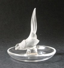 LALIQUE FRANCE:  KLEINE SCHALE.  RINGSCHALE  - FASAN SIGNIERT