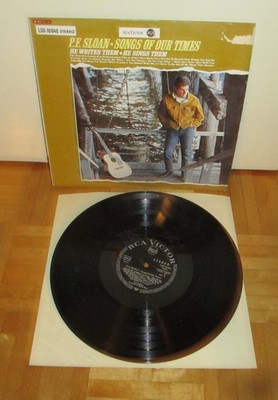 LP P. F. SLOAN * songs of our times * black-silver RCA * m. ''eve of destruction''