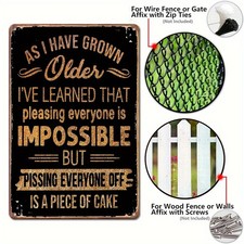 8x12 Vintage Tin Metal Signs Home Décor Wall hanging painting faux old finishes