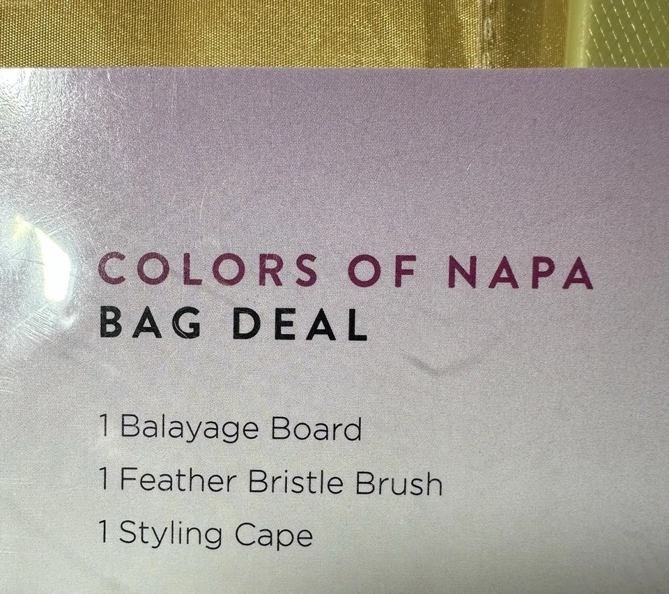 Betty Dain Salón Capa Cepillo Balayage-Board NUEVO Colores De Napa Bolsa Oferta Dorado Foto 4 de 4