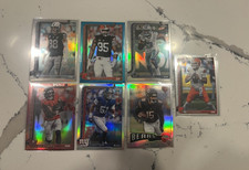 Topps 2025 Chrome NFL Myles Garrett blue/199+refractor lot Crosby + Gabriel base