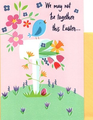 Happy Easter Long Distance Bluebird Tulip Tulips Daffodil Hallmark Greeting Card
