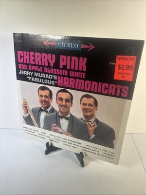 JERRY MURAD'S HARMONICATS CHERRY PINK AND APPLE BLOSSOM WHITE 1ST PRESS PROMO LP