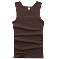 Men's Tank Top A-Shirt Wife Beater Undershirts Size S-4XL