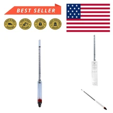 Accurate Dual Scale Hydrometer for Spirit Lovers: 0-200 Proof & 0-100 Tralle