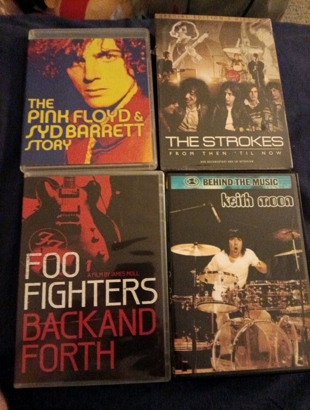 Foo Fighters, The Strokes, Keith Moon, Pink Floyd &Syd Barrett NEW DVD...