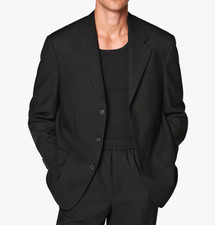 YVES SAINT LAURENT Black Sport Coat Suit Blazer 40R Wool Italy