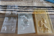 Lot of 15 Plastic Easter, Halloween And Other Chocolate Molds.