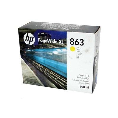 HP Druckerpatrone Nr. 863 Yellow gelb F9K39A 500ml für HP PageWide XL 3920, 2022