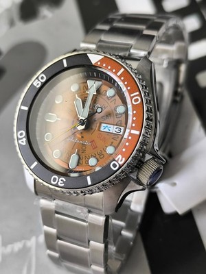 Seiko 5 Sports Asia SRPJ47K1  TIME SONAR   Orange (w/box*) Priority Mail!