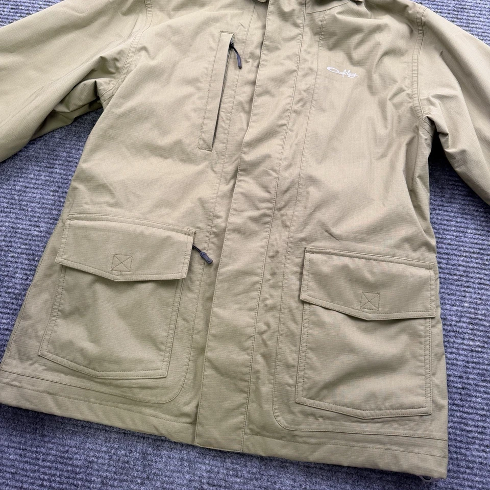 Oakley Technical Ski Jacket Men’s Small Olive Green Baggy Fit Removable Fleece - Image 2 of 4