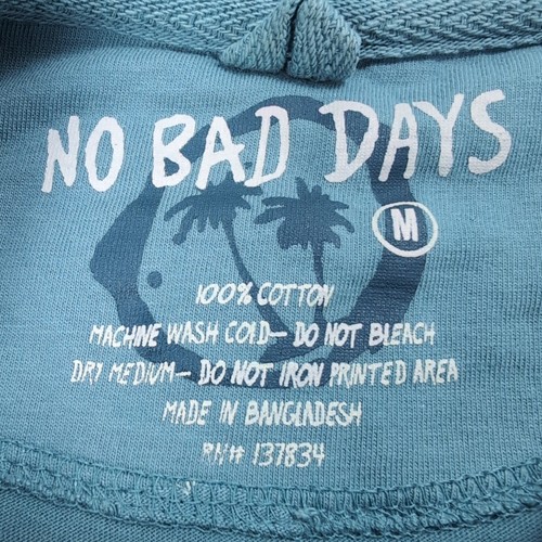 Vintage No Bad Days Cars T Shirt Panel Wagons Deep Aqua Cotton Tee Men's Medium - Picture 3 of 8