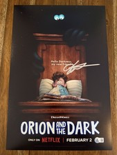Jacob Tremblay 'Orion And The Dark' Signed 12x18 Photo 'Orion' Beckett Certified