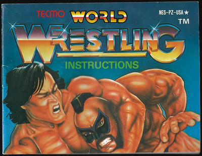 MANUAL ONLY Tecmo World Wrestling (Nintendo Entertainment System, 1990)