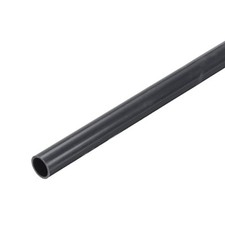 2Pcs Deep Grey PVC Rigid Pipe 9mm ID 11mm OD 12" High Impact, Deep Grey