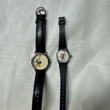 Lot Of 2 Mickey Mouse Vintage Watches Unteste...