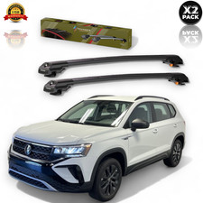 Roof Racks Crossbars Aluminum For Volkswagen Taos 2021-2025 Lockable Pair 220 lb