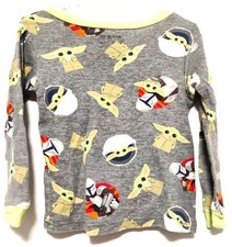 Star Wars Sz 4 Boys Pajama Shirt Gray Multicolor Lightweight Sleep Night Wear