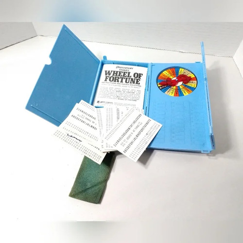 Vintage Travel Wheel of Fortune Game Pressman 1988