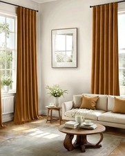 Velvet Curtains 84 Inches Long 2 40” W x 90” L (Pack of 2)