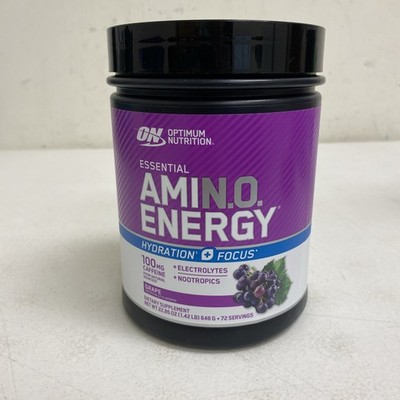 Optimum Nutrition Amino Energy Electrolytes,BCAA,Grape 72 Serving;Exp:11/17/2027