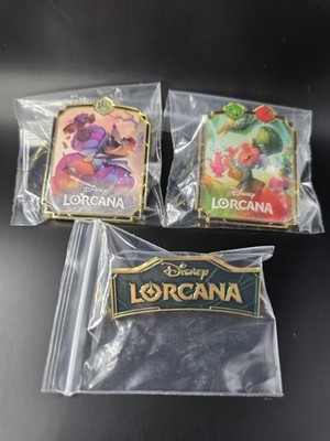 Disney Lorcana TCG Mad Hatter Sheriff of Nottingham Counter Pins Set of 3