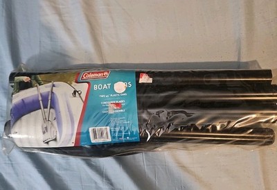 Boat OARS 45'' Plastic oars By Coleman Contoured Blades Easy to Assemble Set of 2