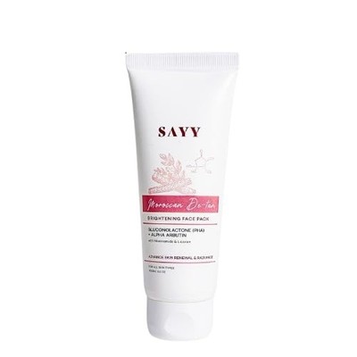 SAYY Moroccan DeTan Brightening Face for Advance Skin Renewal Radiance Clay mask