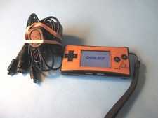 Nintendo Game Boy Micro Silver System w/Zelda Tri Force Faceplate +Charger