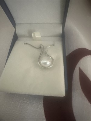 925 Sterling Silber gestempelte Süßwasserperlen Halskette