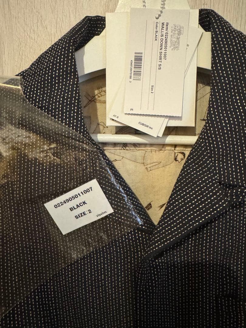 Visvim Ict Wallis Down Shirt Size2 Black Men M Vintage JPN Limited Edition Rare image 3