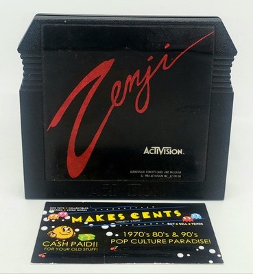 Vintage 1984 Activision Zenji Atari 5200 Video Game Cartridge HTF Original