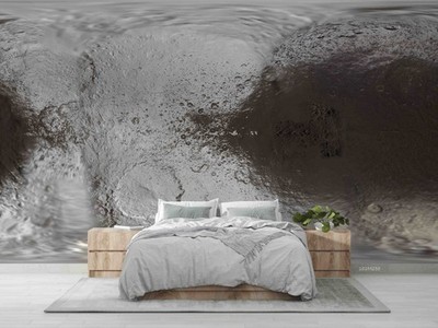 3D Moon Surface Close-up Wall Murals Wallpaper Murals Wall Sticker