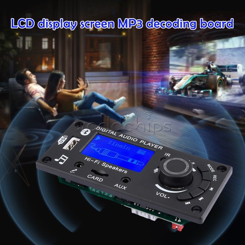 12V LCD MP3 Decoder Board Bluetooth 5.0 FM Audio Module WMA WAV + Remote Control - Picture 7 of 26