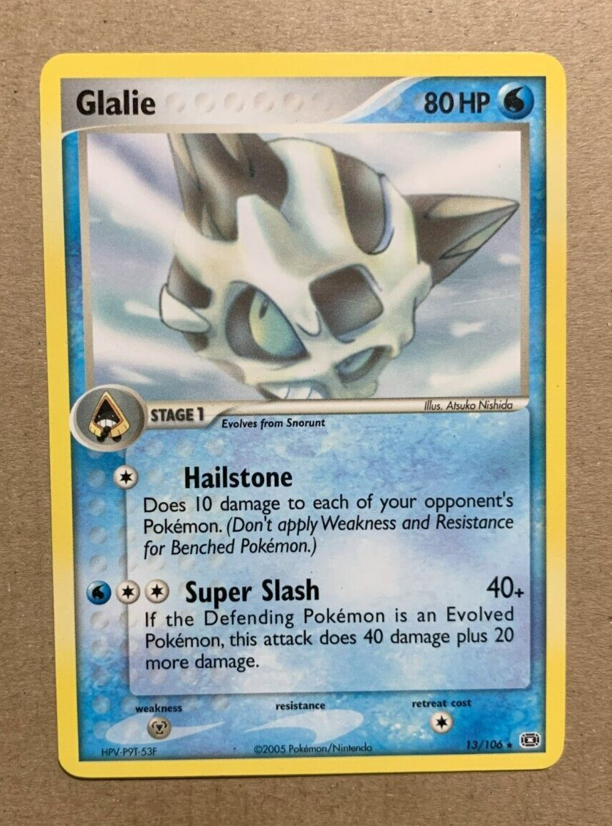 Glalie 13/106 EX Emerald - Rare Pokemon Card - NM/Mint