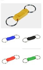 LOT OF 5 Valet KEY CHAIN Pull Apart ASSORTED COLORS Easy Push Release 5 Pack